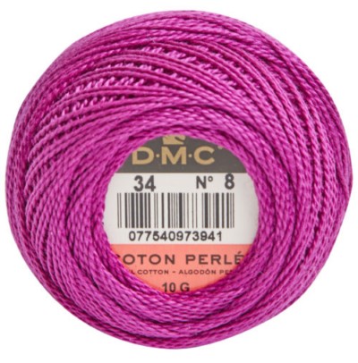 DMC Pearl Cotton Balls Article 116 Size 8 / 34 Dark Fuchsia
