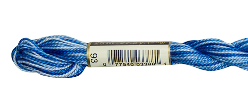 DMC Pearl Cotton Skeins Size 5 / 93 Variegated Cornflower Blue