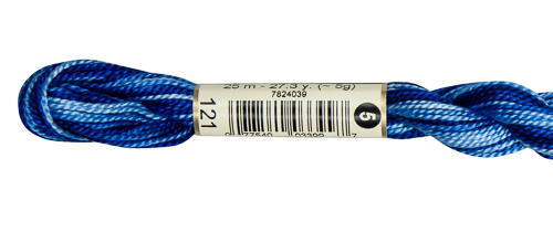 DMC Pearl Cotton Skeins Size 5 / 121 Variegated Delft Blue