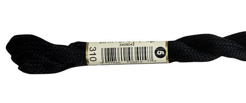 DMC Pearl Cotton Skeins Size 5 / 310 Black