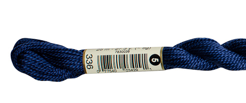 DMC Pearl Cotton Skeins Size 5 / 336 Navy Blue