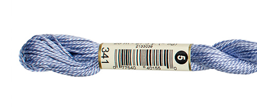 DMC Pearl Cotton Skeins Size 5 / 341 LT Blue Violet