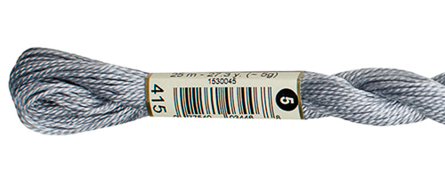 DMC Pearl Cotton Skeins Size 5 / 415 Pearl Gray