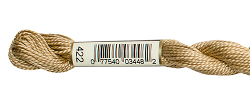 DMC Pearl Cotton Skeins Size 5 / 422 LT Hazelnut Brown