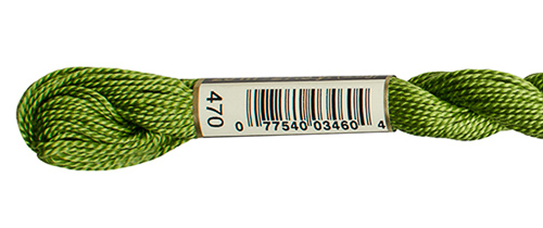 DMC Pearl Cotton Skeins Size 5 / 470 LT Avocado Green