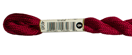 DMC Pearl Cotton Skeins Size 5 / 498 DK Red