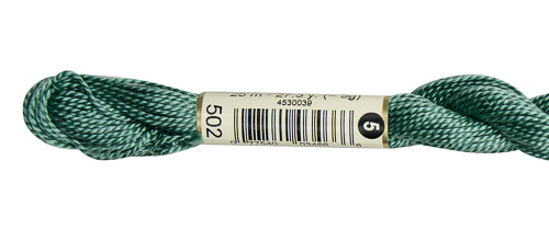 DMC Pearl Cotton Skeins Size 5 / 502 Blue Green