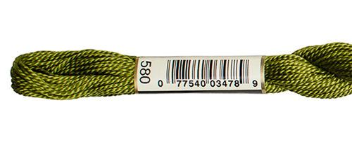 DMC Pearl Cotton Skeins Size 5 / 580 DK Moss Green
