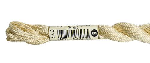 DMC Pearl Cotton Skeins Size 5 / 677 V LT Old Gold