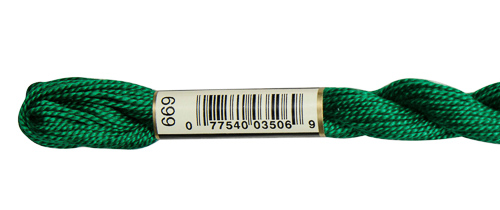 DMC Pearl Cotton Skeins Size 5 / 699 Green