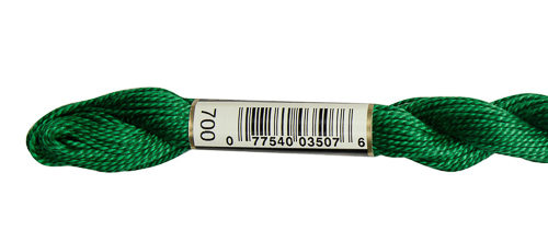 DMC Pearl Cotton Skeins Size 5 / 700 Bright Green
