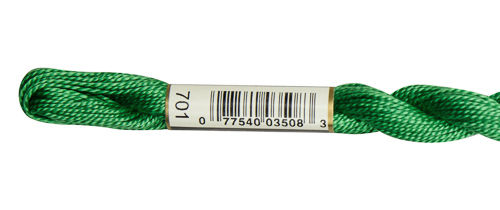 DMC Pearl Cotton Skeins Size 5 / 701 LT Green