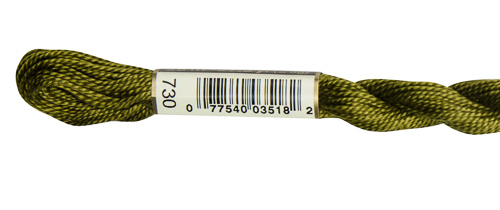 DMC Pearl Cotton Skeins Size 5 / 730 V DK Olive Green