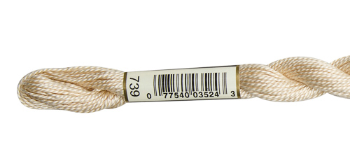DMC Pearl Cotton Skeins Size 5 / 739 Ultra V LT Tan