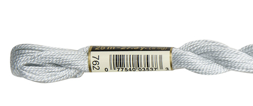 DMC Pearl Cotton Skeins Size 5 / 762 V LT Pearl Gray