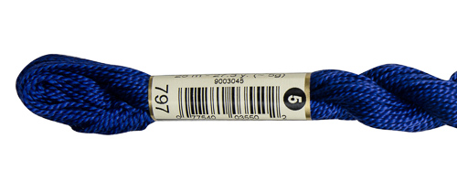 DMC Pearl Cotton Skeins Size 5 / 797 DK Royal Blue