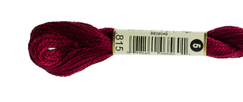 DMC Pearl Cotton Skeins Size 5 / 815 MD Garnet