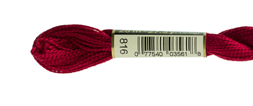 DMC Pearl Cotton Skeins Size 5 / 816 Garnet