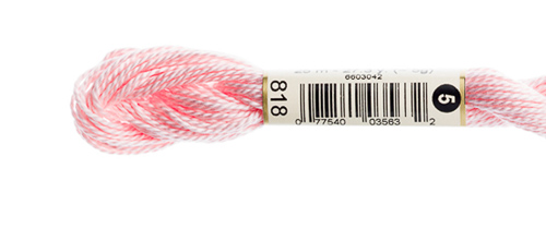 DMC Pearl Cotton Skeins Size 5 / 818 Baby Pink
