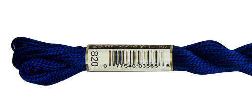 DMC Pearl Cotton Skeins Size 5 / 820 V DK Royal Blue
