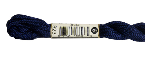 DMC Pearl Cotton Skeins Size 5 / 823 DK Navy Blue