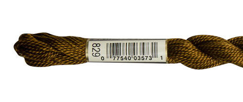 DMC Pearl Cotton Skeins Size 5 / 829 V DK Golden Olive