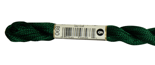 DMC Pearl Cotton Skeins Size 5 / 890 Ultra DK Pistachio Green