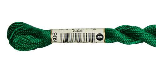 DMC Pearl Cotton Skeins Size 5 / 909 V DK Emerald Green