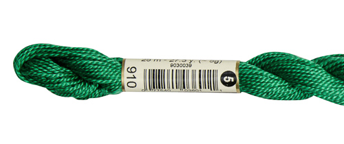 DMC Pearl Cotton Skeins Size 5 / 910 DK Emerald Green