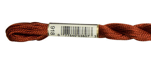 DMC Pearl Cotton Skeins Size 5 / 918 DK Red Copper