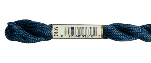 Dark Antique Blue Size 5 DMC 115 5-930 Pearl Cotton Thread