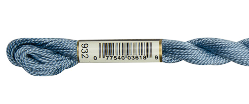 DMC Pearl Cotton Skeins Size 5 / 932 LT Antique Blue