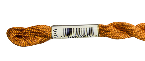 DMC Pearl Cotton Skeins Size 5 / 976 MD Golden Brown