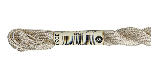 DMC Pearl Cotton Skeins Size 5 / 3033 V LT Mocha Brown