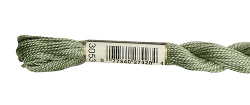 DMC Pearl Cotton Skeins Size 5 / 3053 Green Gray
