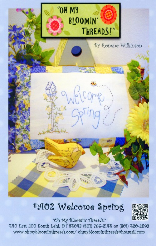 Welcome Spring Embroidery Pattern