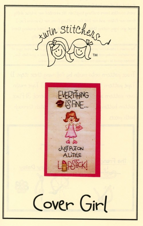 Cover Girl Embroidery Pattern