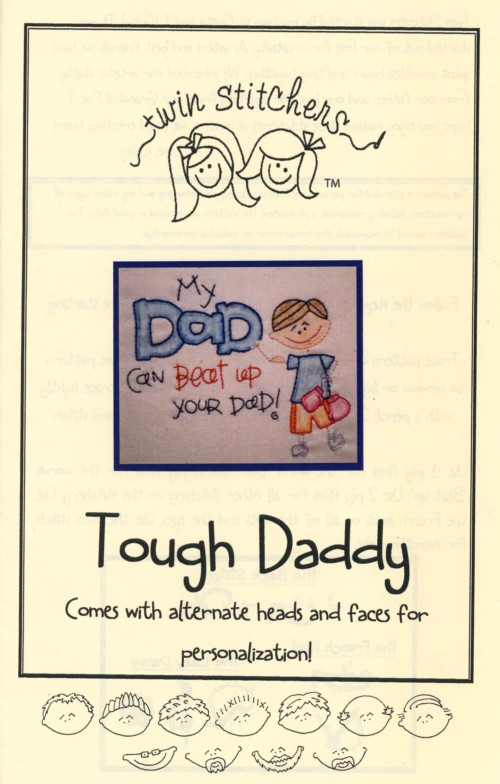 Tough Daddy Embroidery Pattern