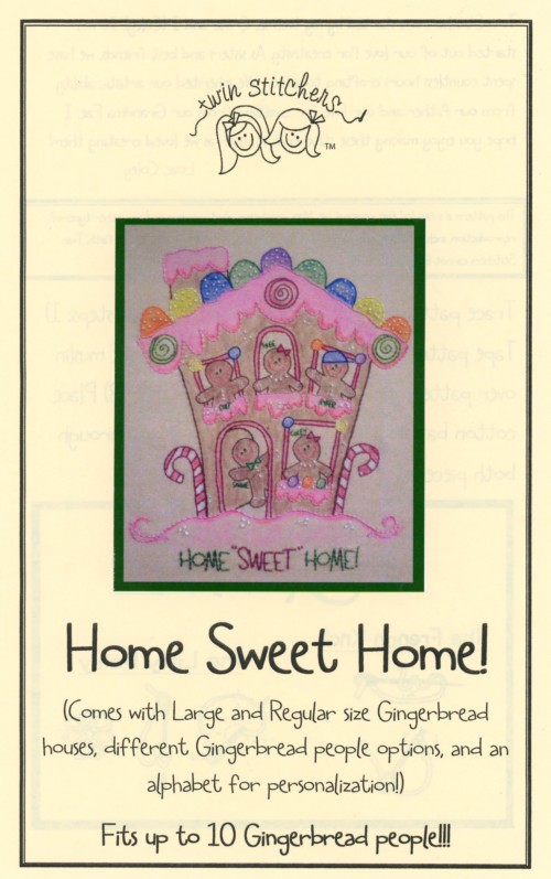 Home Sweet Home Embroidery Pattern
