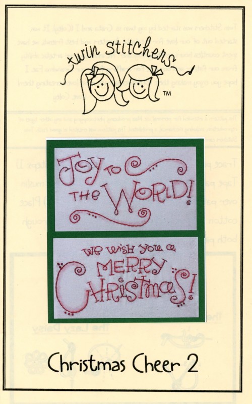 Christmas Cheer 2 Embroidery Patterns