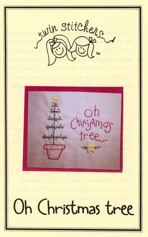 Oh Christmas Tree Embroidery Pattern