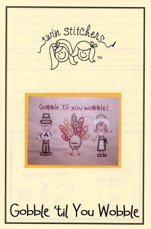 Gobble Till You Wobble Embroidery Pattern