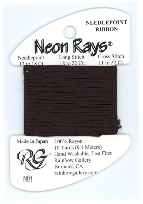 Rainbow Gallery Neon Rays / N01 Black