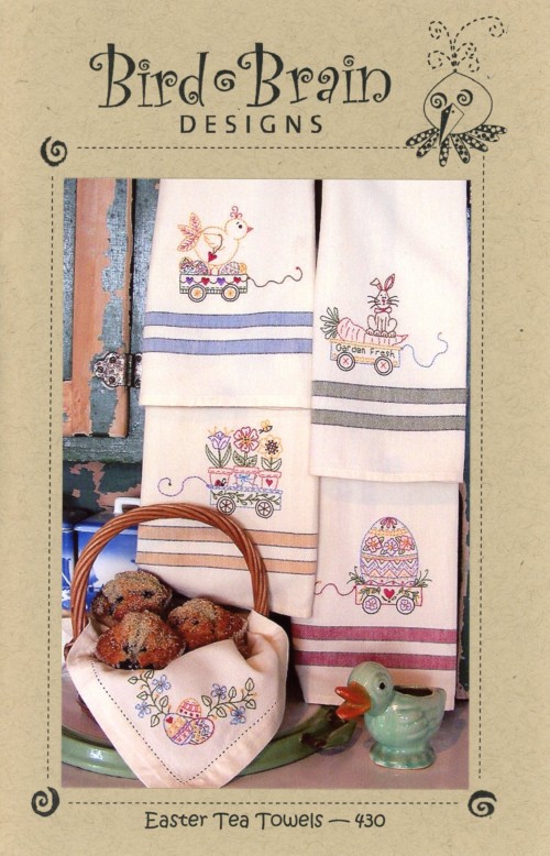 Easter Tea Towels Embroidery Patterns