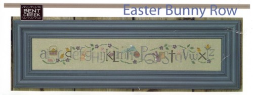 Easter Bunny Row Cross Stitch Pattern