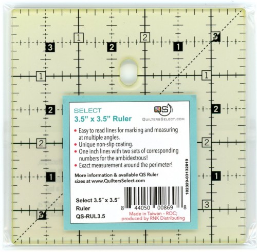Quilter's Select Non-Slip Rulers / 3.5" x 3.5"