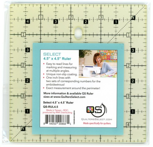Quilter's Select Non-Slip Rulers / 4.5" x 4.5"