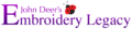 Brand Logo for John Deer's Embroidery Legacy