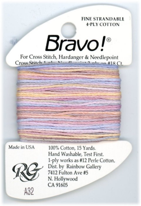 Bravo! Strandable 4 ply cotton floss / A32 Taos