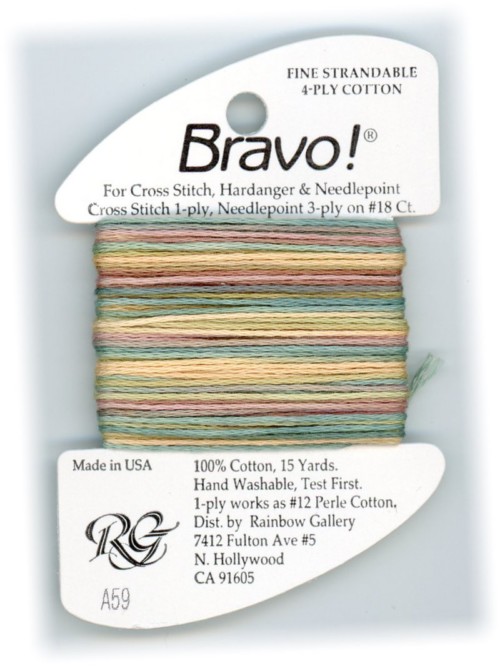 Bravo! Strandable 4 ply cotton floss / A59 Bayou